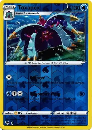 Darkness Ablaze Toxapex #52/189 reverse holo